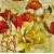 Serwetka decoupage firmy AMBIENTE tulipany i róże 33x33cm